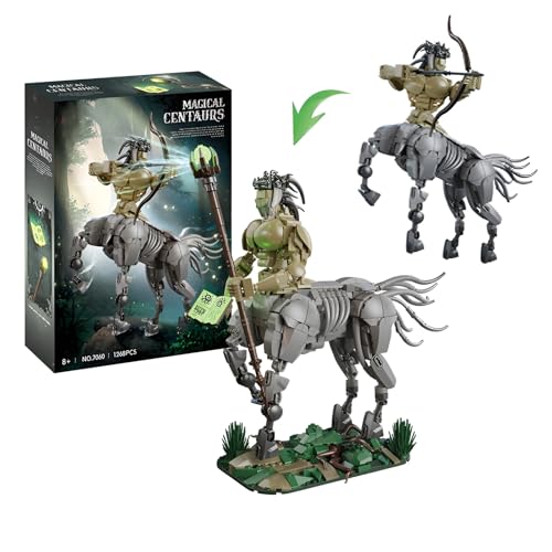 DzirePada Magischer Zentauren Bausteine Bausatz, 1268Stück Horror Tier Modell Spielzeug, Pferd Waffen Klemmbausteine Kit, Ideen Geschenke für Fan Kinder Erwachsene DzirePada Magischer Zentauren Bausteine Bausatz, 1268Stück Horror Tier Modell Spielzeug, Pferd Waffen Klemmbausteine Kit, Ideen Geschenke für Fan Kinder Erwachsene von DzirePada