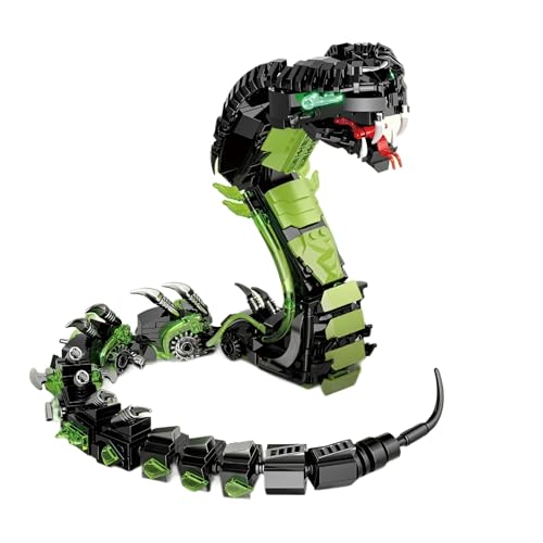 DzirePada Mechanischer Schlangen Bausteine Bausatz, 689Stück Technik Kobra Bauklötze Kit, Kreative STEM Tiere Modell Spielzeug für Büro Haus Dekoration, Ideen Geschenke Bildung für Kinder Erwachsene DzirePada Mechanischer Schlangen Bausteine Bausatz, 689Stück Technik Kobra Bauklötze Kit, Kreative STEM Tiere Modell Spielzeug für Büro Haus Dekoration, Ideen Geschenke Bildung für Kinder Erwachsene von DzirePada