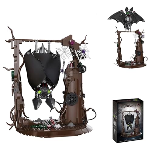 DzirePada Mechanisches Fledermaus Bausteine Bausatz, 839 Stück Tiere Modell Spielzeug, Kreative Fledermaus Tier mit Stand Klemmbausteine Kit, Ideen Geschenke für Erwachsene und Kinder von DzirePada