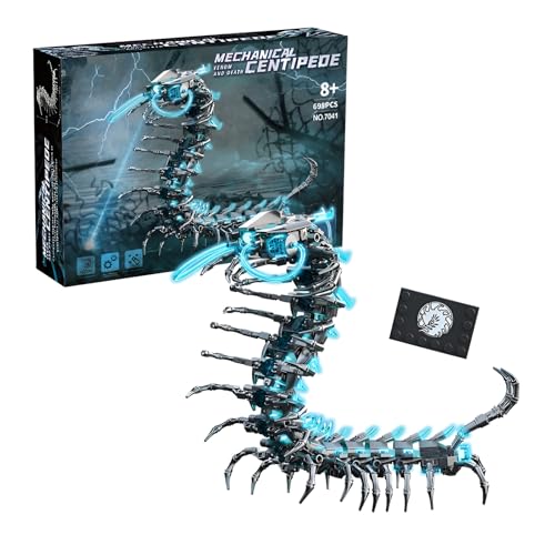 DzirePada Mexhanical Tausendfüßler Bausteine Bausatz, 698Teile Kreative Tiere Modell Spielzeug, Technik Mech Insekten Ziegelstein Kit, Ideen Geschenke für Kinder Erwachsene und Büro Haus Deko DzirePada Mexhanical Tausendfüßler Bausteine Bausatz, 698Teile Kreative Tiere Modell Spielzeug, Technik Mech Insekten Ziegelstein Kit, Ideen Geschenke für Kinder Erwachsene und Büro Haus Deko von DzirePada