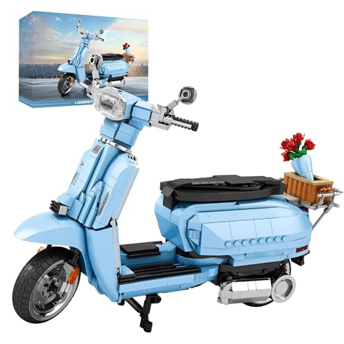 DzirePada Motorrad Bausteine Bausatz, 1169Stück Motorräder Modell Spielzeug, Sammelbare Cool Sidecar Motorrad Ziegel Kit mit Stand, Zimmer Dekor Geburtstagsgeschenke für Jungen Mädchen(Blau DzirePada Motorrad Bausteine Bausatz, 1169Stück Motorräder Modell Spielzeug, Sammelbare Cool Sidecar Motorrad Ziegel Kit mit Stand, Zimmer Dekor Geburtstagsgeschenke für Jungen Mädchen(Blau von DzirePada