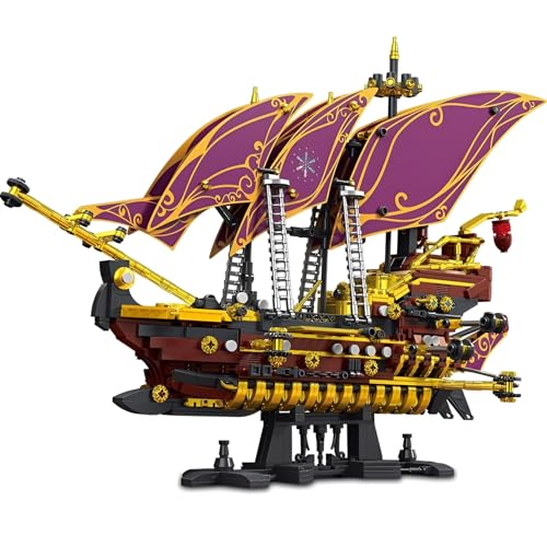 DzirePada Piratenschiff Bausteine Bausatz, 2285 Stück Großes Schlachtschiff Modular BAU Reihe Ziegel Kit, Mint Segelboot Modelle Spielzeug, Jugendliche und Erwachsene Zusammenbau Spielzeug Geschenke DzirePada Piratenschiff Bausteine Bausatz, 2285 Stück Großes Schlachtschiff Modular BAU Reihe Ziegel Kit, Mint Segelboot Modelle Spielzeug, Jugendliche und Erwachsene Zusammenbau Spielzeug Geschenke von DzirePada