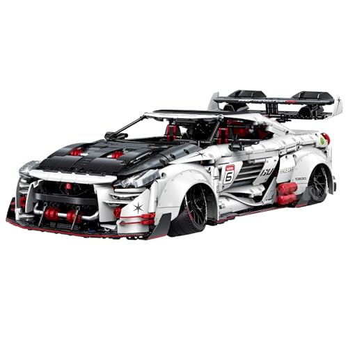 DzirePada Sportwagen 1:8 Bausteine Bausatz, 3939Stück Sport Auto Modell Spielzeug, Geschwindigkeit Champion Fahrzeuge Klemmbausteine Set, Ideen Geschenke für Kinder Erwachsene von DzirePada