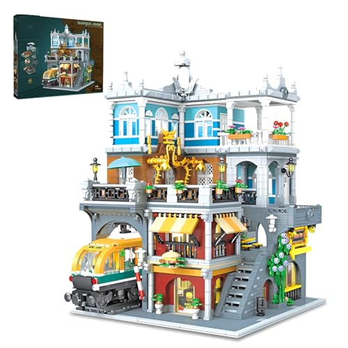 DzirePada Straßensicht BurgerShop Bausteine Bausatz, 3289Stück Kreatives Haus Architektur Klemmbausteine Kit, STEM Hamburg Store Konstruktionen Modell Spielzeug, Ideen Geschenke für Kinder Erwachsene DzirePada Straßensicht BurgerShop Bausteine Bausatz, 3289Stück Kreatives Haus Architektur Klemmbausteine Kit, STEM Hamburg Store Konstruktionen Modell Spielzeug, Ideen Geschenke für Kinder Erwachsene von DzirePada