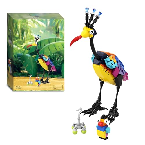 DzirePada Vögel Tier Bausteine Bausatz, 215 Stück mit Mini Vögel Modell Spielzeug, Ideen Geschenke für Kinder Erwachsene Film Fans und Decro von DzirePada