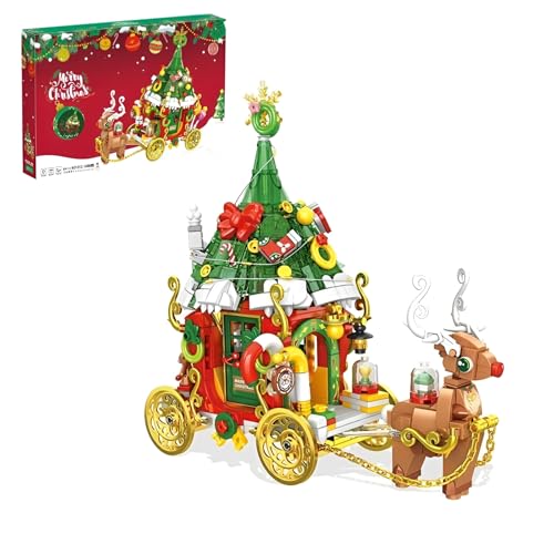 DzirePada Weihnachten Elch Auto Bausteine Bausatz, 648Stück Tier Weihnachten Klemmbausteine, Rehkitz mit Fahrzeugen Modell Spielzeug, Kreative Geburtstag Festtag Geschenke Spielzeug für Kinder Teens DzirePada Weihnachten Elch Auto Bausteine Bausatz, 648Stück Tier Weihnachten Klemmbausteine, Rehkitz mit Fahrzeugen Modell Spielzeug, Kreative Geburtstag Festtag Geschenke Spielzeug für Kinder Teens von DzirePada