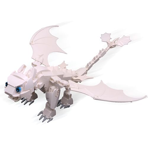 DzirePada Zahnloser Drache Baustein Bausatz, 213Stück MOC Weißer Drache Klemmbausteine, Modell Spielzeug für Tier Enthusiasten, Geschenkidee für Jugendliche Jungen Kinder Erwachsene DzirePada Zahnloser Drache Baustein Bausatz, 213Stück MOC Weißer Drache Klemmbausteine, Modell Spielzeug für Tier Enthusiasten, Geschenkidee für Jugendliche Jungen Kinder Erwachsene von DzirePada