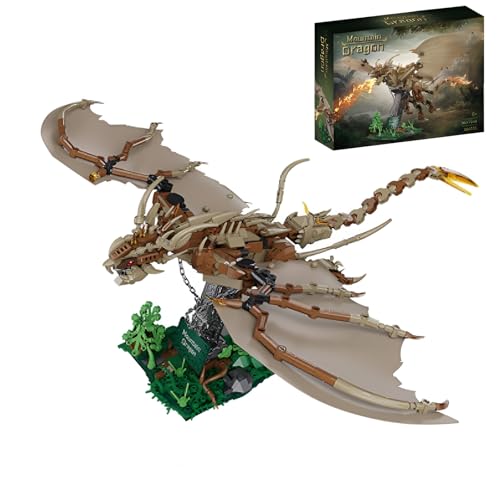 DzirePada Harry Mountains Drachen Bausteine Bausatz mit Sockel, 886Stück Kreatives Tier Modell Spielzeug, Magischer Drache Klemmbausteine Kit, Geschenkideen für Fan Kinder Erwachsene DzirePada Harry Mountains Drachen Bausteine Bausatz mit Sockel, 886Stück Kreatives Tier Modell Spielzeug, Magischer Drache Klemmbausteine Kit, Geschenkideen für Fan Kinder Erwachsene von DzirePada