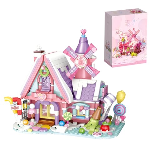 Fantasy Süßigkeitenhaus Bausteine Satz, 547 Stück Stadt Serie Architektur Modell Spielzeug, Konstruktionen Street View Ziegel Bausatz, Ideen Geschenke für Mädchen und Jungen Kinder Erwachsene Fantasy Süßigkeitenhaus Bausteine Satz, 547 Stück Stadt Serie Architektur Modell Spielzeug, Konstruktionen Street View Ziegel Bausatz, Ideen Geschenke für Mädchen und Jungen Kinder Erwachsene von DzirePada