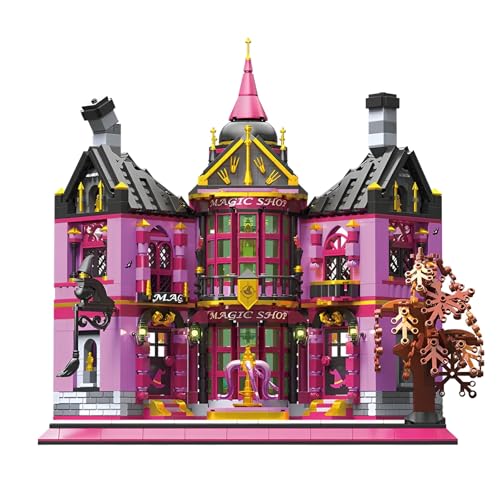 Halloween Magischer Laden Mini Bausteine Bausatz, 1366Teile Horror Hotel Mikro Klammerblöcke Kit, Konstruktionen Modell Spielzeug, Sammelbare Architektur Dekoration Geschenke für Kinder Erwachsene von DzirePada