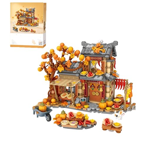 Herbst Haus Mini Bausteine Bausatz, 962Stück Fall Harvest Thema Mikro Architektur Modell Spielzeug, Lebensmittel Baum Landleben Konstruktion Klemmbausteine Kit, Ideen Geschenke für Kinder Erwachsene Herbst Haus Mini Bausteine Bausatz, 962Stück Fall Harvest Thema Mikro Architektur Modell Spielzeug, Lebensmittel Baum Landleben Konstruktion Klemmbausteine Kit, Ideen Geschenke für Kinder Erwachsene von DzirePada
