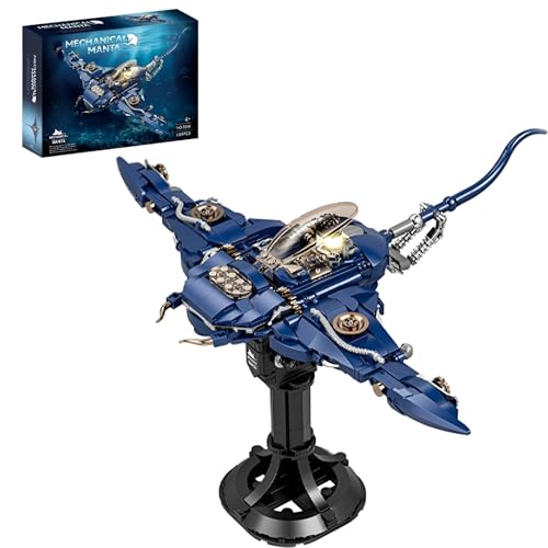Mechanisch Teufelsfisch Bausteine Bausatz, 689Stück Kreative Meerestiere Modell Spielzeug, STEM Marine Organismen Fisch Klemmbausteine Kit, Ideen Geschenke für Kinder Erwachsene und Büro Home Decor Mechanisch Teufelsfisch Bausteine Bausatz, 689Stück Kreative Meerestiere Modell Spielzeug, STEM Marine Organismen Fisch Klemmbausteine Kit, Ideen Geschenke für Kinder Erwachsene und Büro Home Decor von DzirePada