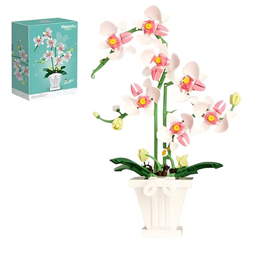 Orchidee Blume Bausteine Bausatz, 718 Stück künstliches Blumen Modell Spielzeug, Pflanzensammlung Blumen Klemmbausteine, Geschenkideen für Kinder und Erwachsene und als Dekoration für das Büro(2172) Orchidee Blume Bausteine Bausatz, 718 Stück künstliches Blumen Modell Spielzeug, Pflanzensammlung Blumen Klemmbausteine, Geschenkideen für Kinder und Erwachsene und als Dekoration für das Büro(2172) von DzirePada