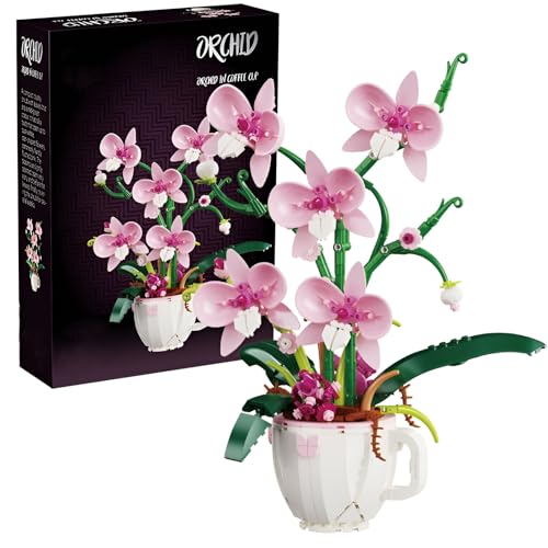 Orchidee Blume Bausteine Bausatz, Kaffeetasse künstliche Pflanze Spielzeug Baukasten, botanische Sammlung Modell für Home Décor, großes Geschenk für Geburtstag und Jahrestag für sie und ihn (3005) Orchidee Blume Bausteine Bausatz, Kaffeetasse künstliche Pflanze Spielzeug Baukasten, botanische Sammlung Modell für Home Décor, großes Geschenk für Geburtstag und Jahrestag für sie und ihn (3005) von DzirePada