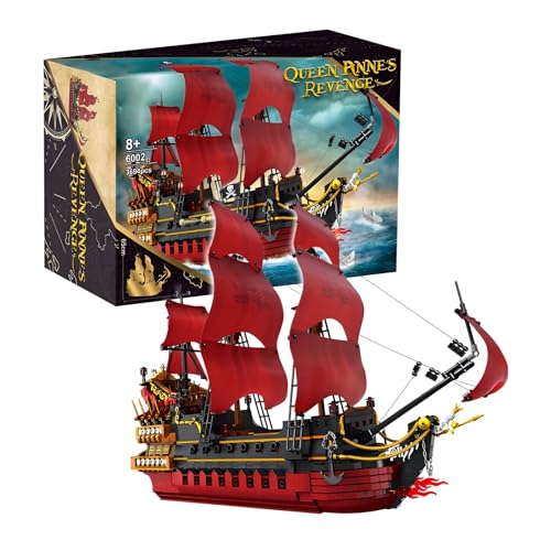 Revanche Piratenschiff Bausteine Bausatz, 3694 Teile Historisches Schiffsmodell Ziegelstein Kit, Segelschiff Boot Konstruktions Spielzeug, Ideen Weihnachten Geburtstag Geschenke für Erwachsene Kinder Revanche Piratenschiff Bausteine Bausatz, 3694 Teile Historisches Schiffsmodell Ziegelstein Kit, Segelschiff Boot Konstruktions Spielzeug, Ideen Weihnachten Geburtstag Geschenke für Erwachsene Kinder von DzirePada