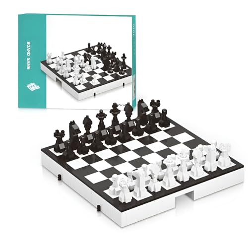 DzirePada Schach Micro Bausteine Bausatz, 1384Stück STEM Brettspiel Gebäude Modell Spielzeug, kreative Schach Mini Klemmbausteine Kit, Ideen Geschenke Kinder Erwachsene und Büro Home Decor DzirePada Schach Micro Bausteine Bausatz, 1384Stück STEM Brettspiel Gebäude Modell Spielzeug, kreative Schach Mini Klemmbausteine Kit, Ideen Geschenke Kinder Erwachsene und Büro Home Decor von DzirePada