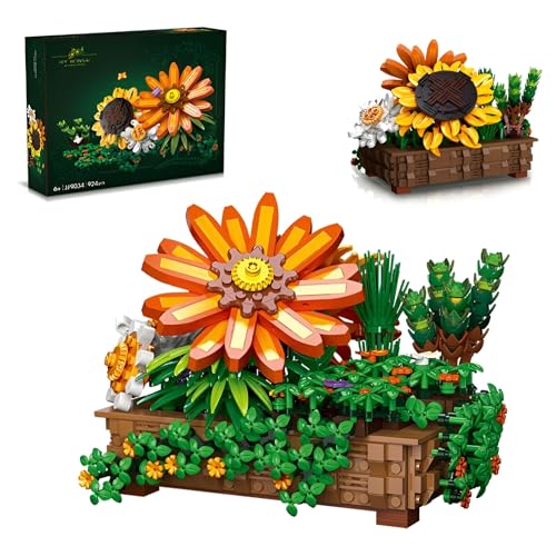 Sonnenblume Bonsai Architektur Bausteine Bausatz, 924Teile Efeu Kriechpflanze Klemmbausteine, Blume Botanische Sammlung Modelle Spielzeug, Ideen Haus Büros Dekor Geschenke für Frauen Erwachsene Kinder Sonnenblume Bonsai Architektur Bausteine Bausatz, 924Teile Efeu Kriechpflanze Klemmbausteine, Blume Botanische Sammlung Modelle Spielzeug, Ideen Haus Büros Dekor Geschenke für Frauen Erwachsene Kinder von DzirePada