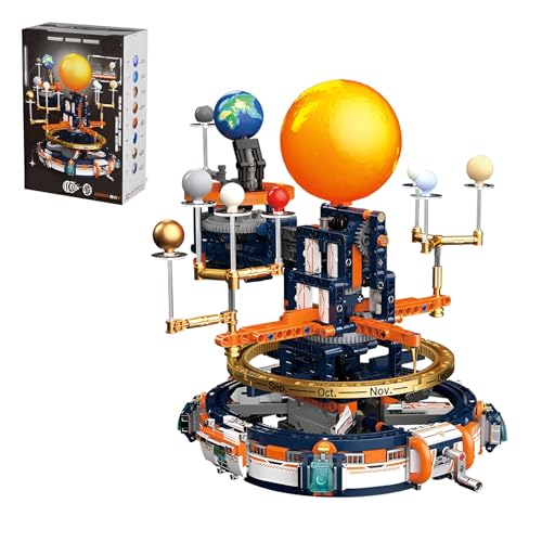 Sonnensystem Sternspuren Bausteine Baukasten, Drehbare Raumfahrt Modell Spielzeug, STEM Planeten Sonne Wissenschaft Experimente Klammerblöcke Kit, Ideen Geschenke für Kinder Erwachsene(CK008 Sonnensystem Sternspuren Bausteine Baukasten, Drehbare Raumfahrt Modell Spielzeug, STEM Planeten Sonne Wissenschaft Experimente Klammerblöcke Kit, Ideen Geschenke für Kinder Erwachsene(CK008 von DzirePada