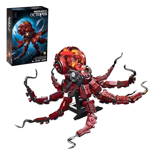 Technik Oktopusse Bausteine Bausatz, 882 Stück Kreative Meerestiere Modell Spielzeug, STEM Marine Organismen Oktopusse Klemmbausteine Kit, Ideen Geschenke für Kinder Erwachsene und Büro Home Decor Technik Oktopusse Bausteine Bausatz, 882 Stück Kreative Meerestiere Modell Spielzeug, STEM Marine Organismen Oktopusse Klemmbausteine Kit, Ideen Geschenke für Kinder Erwachsene und Büro Home Decor von DzirePada