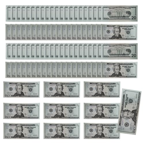 DzpKrka Falschgeld Dollarnoten - Sammelbare Fake Dollar Bills Realistisch | Spielgeld Für Kinder Reisespielzeug Für Frauen Mädchen Jugendliche Männer Väter DzpKrka Falschgeld Dollarnoten - Sammelbare Fake Dollar Bills Realistisch | Spielgeld Für Kinder Reisespielzeug Für Frauen Mädchen Jugendliche Männer Väter von DzpKrka