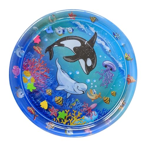 DzpKrka Katzen-Wasserspielmatte | sensorische Haustier-Wassermatte Spielunterlage | Spaß Schlafen Wasserbett Komfort Kühlspielzeug Zuhause Outdoor Unterhaltung für Kinder Mädchen Heiße von DzpKrka