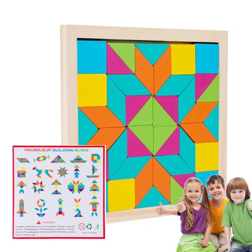 DzpKrka Puzzleblöcke aus Holz,Lustiges Tangram-Puzzle aus Holz | Frühpädagogisches Lernspielzeug für Kinder, Teenager, Mädchen, Kleinkinder für die Heimschule DzpKrka Puzzleblöcke aus Holz,Lustiges Tangram-Puzzle aus Holz | Frühpädagogisches Lernspielzeug für Kinder, Teenager, Mädchen, Kleinkinder für die Heimschule von DzpKrka