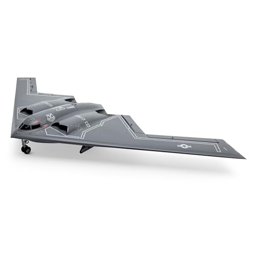 E-Flite Micro B‑2 Spirit of America Twin 30 mm EDF – 853 mm Spannweite, BNF Basic, AS3X & Safe Select, 3S 850 mAh LiPo-kompatibel – RC Stealth-Bomber für Fortgeschrittene Piloten von E-Flite
