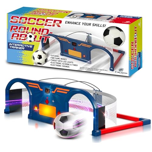 E-Jet Soccer Roundabout, Fußballspiele für Kinder, Fußball-Trainer-Set, Fußball-Übungen Spiele und Geschenke für Jungen Mädchen ab 6 7 8 9 10 Jahre E-Jet Soccer Roundabout, Fußballspiele für Kinder, Fußball-Trainer-Set, Fußball-Übungen Spiele und Geschenke für Jungen Mädchen ab 6 7 8 9 10 Jahre von E-Jet