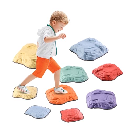 E-Solem Balanciersteine für Kinder, Fördert Gleichgewicht Koordination & Motorik, 9 Stück für Drinnen und Draußen, Balance Trittsteine, Stapelsteine Flusssteine für Kinder, Sensorisches Spielzeug E-Solem Balanciersteine für Kinder, Fördert Gleichgewicht Koordination & Motorik, 9 Stück für Drinnen und Draußen, Balance Trittsteine, Stapelsteine Flusssteine für Kinder, Sensorisches Spielzeug von E-Solem