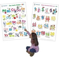Das bunte Kinder-ABC + Meine tierischen Zahlen von 1-20, 2 Poster Das bunte Kinder-ABC + Meine tierischen Zahlen von 1-20, 2 Poster von E&Z Verlag GmbH