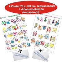 Das bunte Kinder-ABC + Meine tierischen Zahlen von 1-20 + Posterschienen, m. 2 Beilage, m. 4 Beilage von E&Z Verlag GmbH