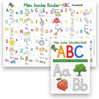Mein buntes Kinder-ABC DIN A4 in Grundschrift + Mein erstes Schreiblernheft Grundschrift von E & Z Verlag GmbH