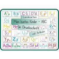 Mein buntes Kinder-ABC Druckschrift mit Artikeln, Umlauten, Doppellauten und Sp, St, Sch und Pf von E & Z Verlag GmbH