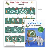 Meine Zahlen-Tafel von 1-20-Set in Grundschrift von E & Z Verlag GmbH