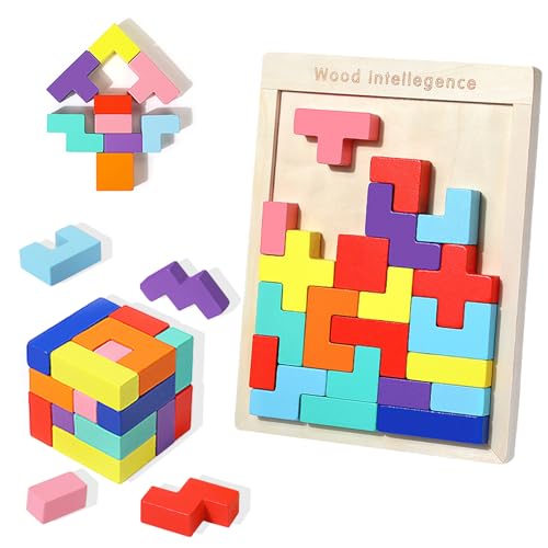 EACHHAHA Montessori Spielzeug ab 4 5 6 Jahr,3D-Holzpuzzle,30 Stück Intelligenz bunten Bausteinen,Fördert räumliche Vorstellungskraft und logisches Denken,Verdickung,Verstärkung,Geschenke für Kinder EACHHAHA Montessori Spielzeug ab 4 5 6 Jahr,3D-Holzpuzzle,30 Stück Intelligenz bunten Bausteinen,Fördert räumliche Vorstellungskraft und logisches Denken,Verdickung,Verstärkung,Geschenke für Kinder von EACHHAHA
