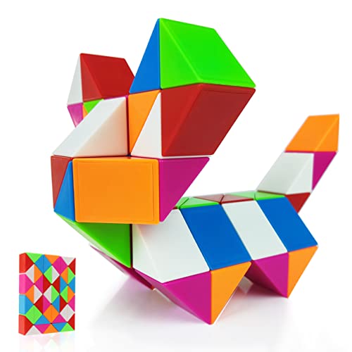 EACHHAHA Magic Snake Cube 48 Blöcke, Fidget-Spielzeug für Kinder, 3D-Puzzle, Montessori-Spielzeug und STEM für Kinder ab 3 Jahren, ideal als Partygeschenk, Weihnachtsstrumpffüller für Kinder EACHHAHA Magic Snake Cube 48 Blöcke, Fidget-Spielzeug für Kinder, 3D-Puzzle, Montessori-Spielzeug und STEM für Kinder ab 3 Jahren, ideal als Partygeschenk, Weihnachtsstrumpffüller für Kinder von EACHHAHA