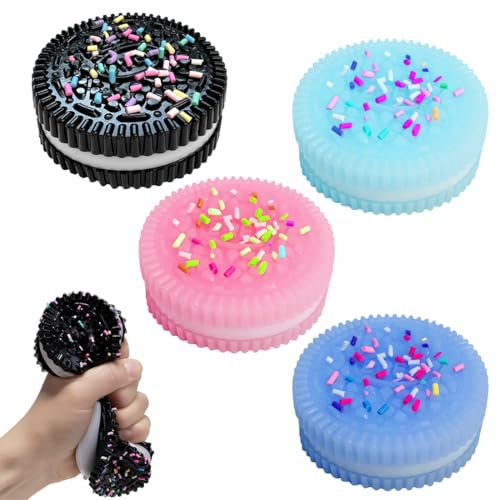 4 Stück Taba Squishy Spielzeug, Oreo Biscuit Stress Relief Spielzeug, Ultra Weiche Dekompression Squeeze Spielzeug Fidget Spielzeug für Kinder Erwachsene Angstlinderung Sensorische Spielzeug von EAPMGQR