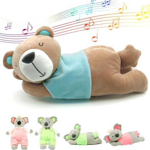EAQ Spieluhr Baby,Teddybär-Plüschspielzeug, Baby-Plüschspielzeug für Neugeborene,Baby-Musikspielzeug für Neugeborene, Geschenke für Babys, Geschenke für Neugeborene, Jungen und Mädchen von EAQ
