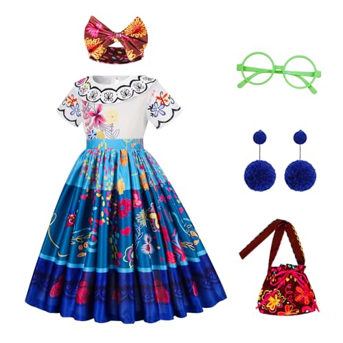 EARJIA Encanto Kostüm für Mädchen Prinzessin Mirabel Isabella Kostüm für Kinder Geburtstag Weihnachten Halloween Karneval Outfit mit Accessoires EARJIA Encanto Kostüm für Mädchen Prinzessin Mirabel Isabella Kostüm für Kinder Geburtstag Weihnachten Halloween Karneval Outfit mit Accessoires von EARJIA