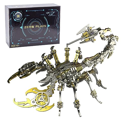 EASYTAB 3D Metallpuzzle Skorpion, Skorpion König Modell, Steampunk Mechanisches Tier, 3D Metall Puzzle Erwachsene, Einzigartige, 200Teile von EASYTAB