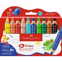 FABER 110636 Buntstift Grippy 10er Set mit Spitzer von EBERHARD FABER