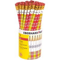 FABER 511872 Bleistift rund mit Gummitip 1x1 72er Köcher von EBERHARD FABER