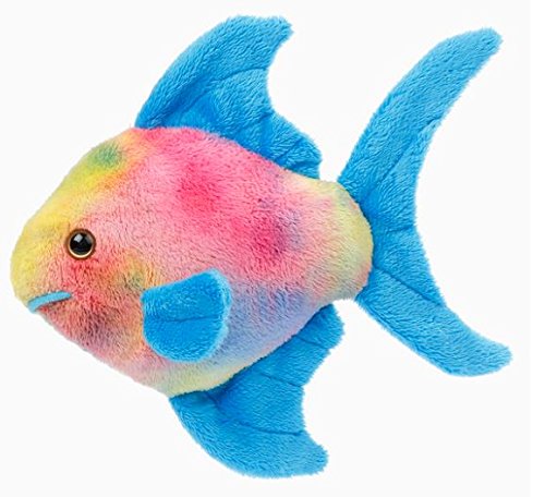 EBO 60546 - Regenbogenfisch, 16 cm, Blaue Flossen von EBO Plüschtiere