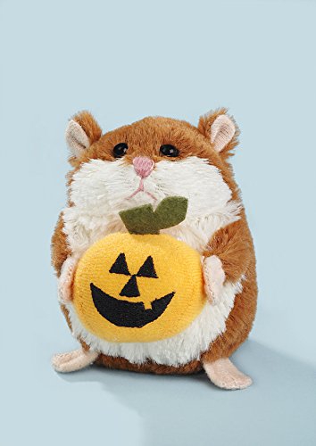 EBO 61710 - Hamster mit Halloween-Kürbis, 9 cm von EBO Plüschtiere