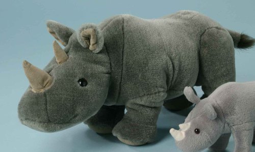 EBO 69136 Nashorn, 34cm, steingrau von EBO Plüschtiere