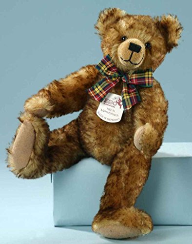 Mohair-Scheibenbär Teddybär gold 31 cm mit Brummstimme von EBO Plüschtiere