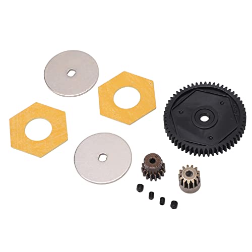 EBTOOLS /10 RC -Zahnrad mit 56 T Großem Spurgetränk und 13T -Ritzel Zahnrädern für Axiale SCX10 Crawler Auto Upgrade (Black) von EBTOOLS