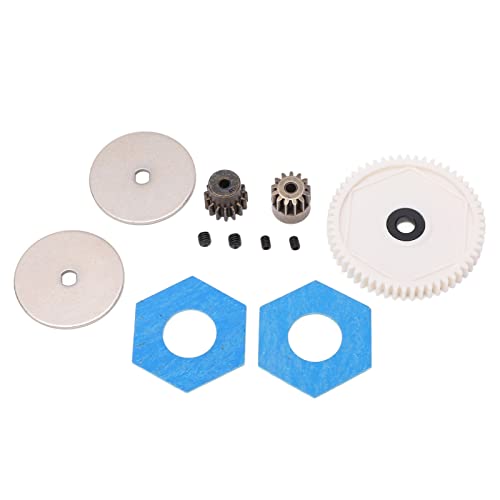EBTOOLS /10 RC -Zahnrad mit 56 T Großem Spurgetränk und 13T -Ritzel Zahnrädern für Axiale SCX10 Crawler Auto Upgrade (White) von EBTOOLS
