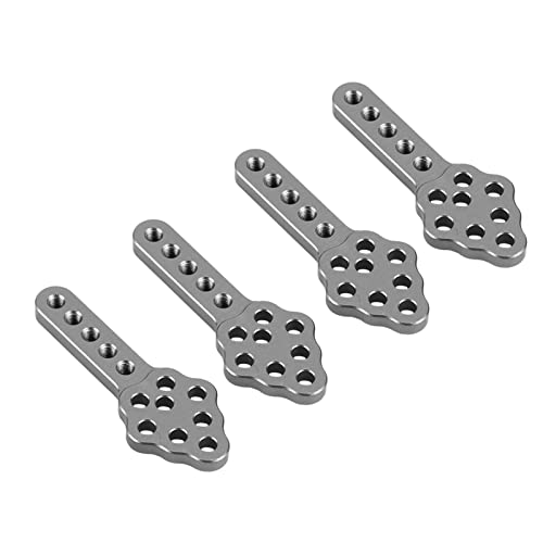 EBTOOLS 4PCS RC Car Damper Mount Platten für /10 Wler - Metalltruktion (Ti-Farbe) von EBTOOLS