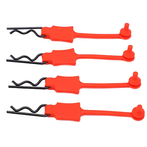 EBTOOLS 4pcs /10 RC -Autoclips - LE, Einfach zu Verwendende Schalenclips für, und Mehr (Rot) von EBTOOLS